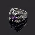Следующий товар - Серебряный перстень STERLING SILVER 925 Коготь дракона, фиолетовый топаз, id= silver2153, цена: 3388 грн