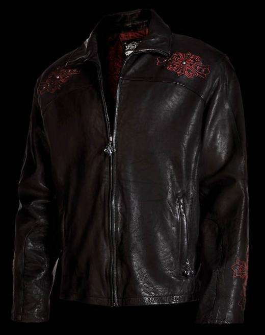 Мужская кожаная куртка AFFLICTION, id= 1909, цена: 33875 грн