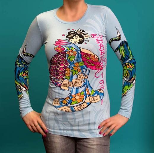 Женская футболка с длинным рукавом ED HARDY, id= 2815, цена: 1491 грн